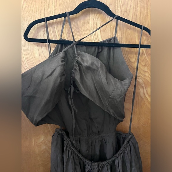 Faithfull the Brand La Piedra Maxi Dress Chocolate 10 - Picture 5 of 12